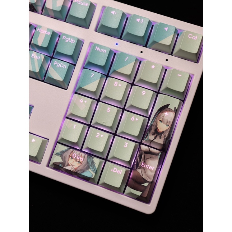 Ho'olheyak Keycaps Cherry Profile Arknights Anime PBT Dye Sub Cơ Keycap