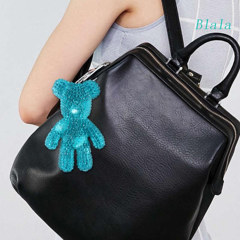 Khuôn Silicone Làm Móc Khóa Ba Chiều Hình Gấu Bằng Epoxy Pha Lê Ba Chiều DIY