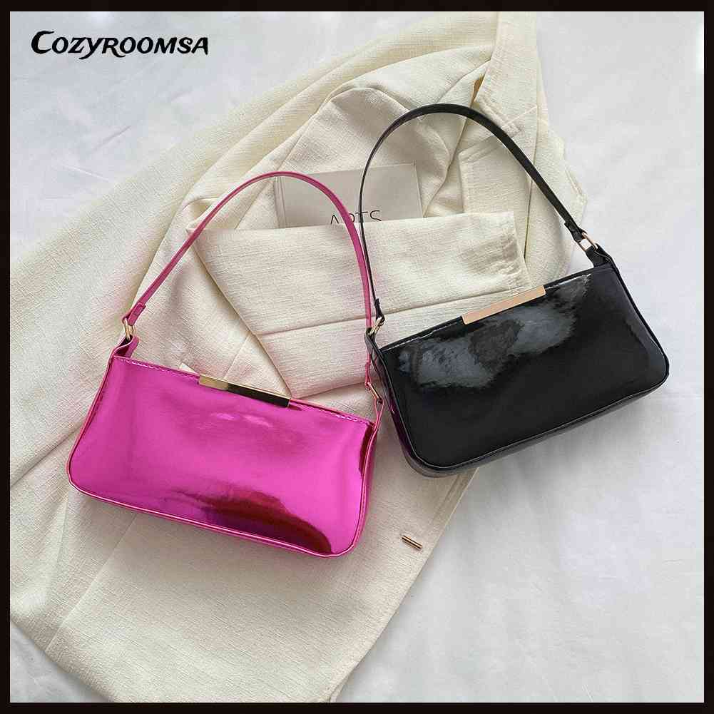 Ví Da PU Cầm Tay Màu Trơn Thời Trang Cho Nữ