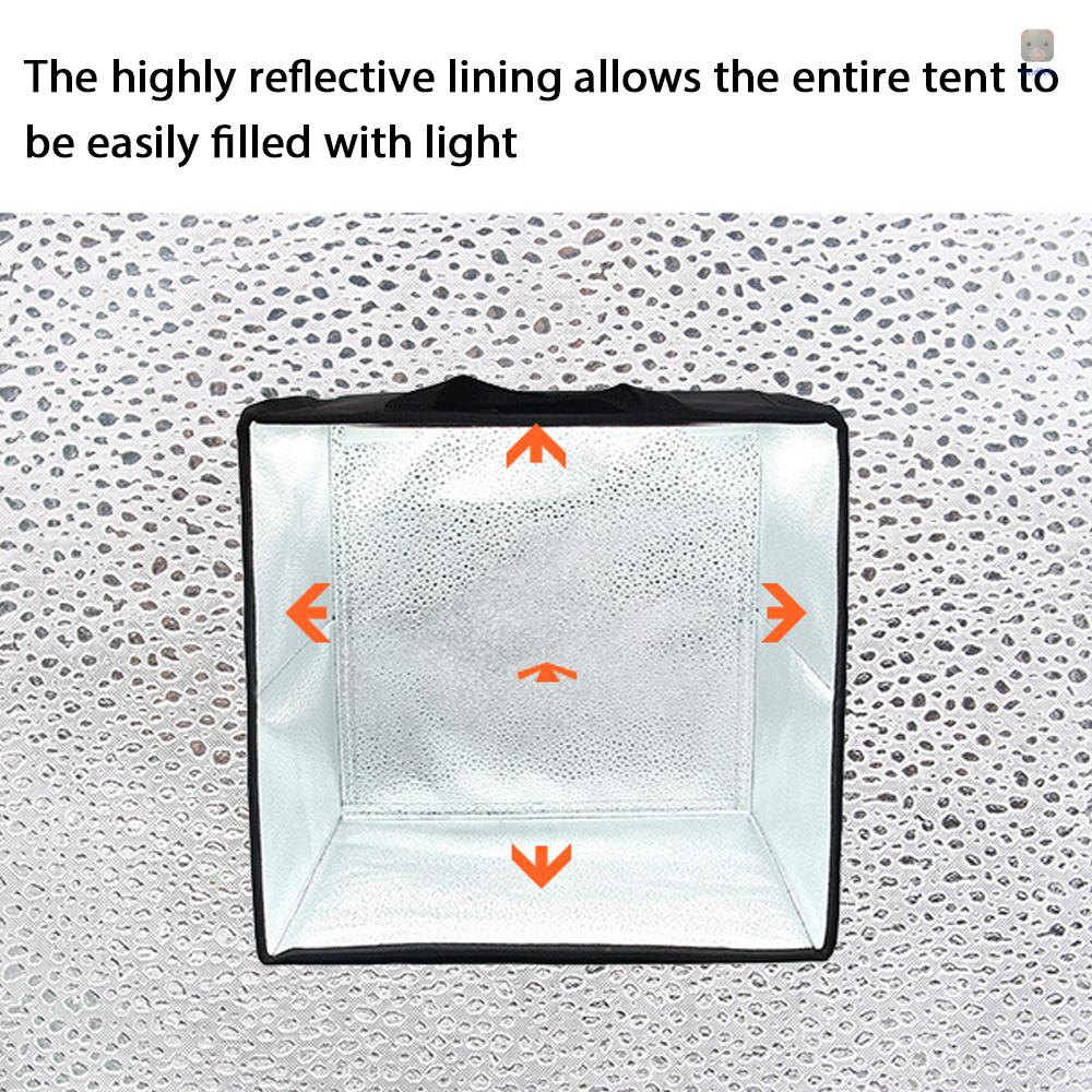 Lều Chụp Ảnh Có Đèn LED 144 Bóng Mềm Cổng USB Mang Đi Tiện Dụng