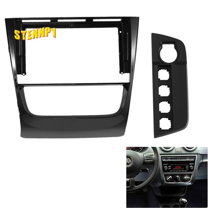 Đài phát thanh trên ô tô Fascia cho VW Golf MK6'Voyage 'Saveiro DVD Khung âm thanh nổi Bộ điều hợp tấm gắn Dash Cài đặt Bezel Trim Kit