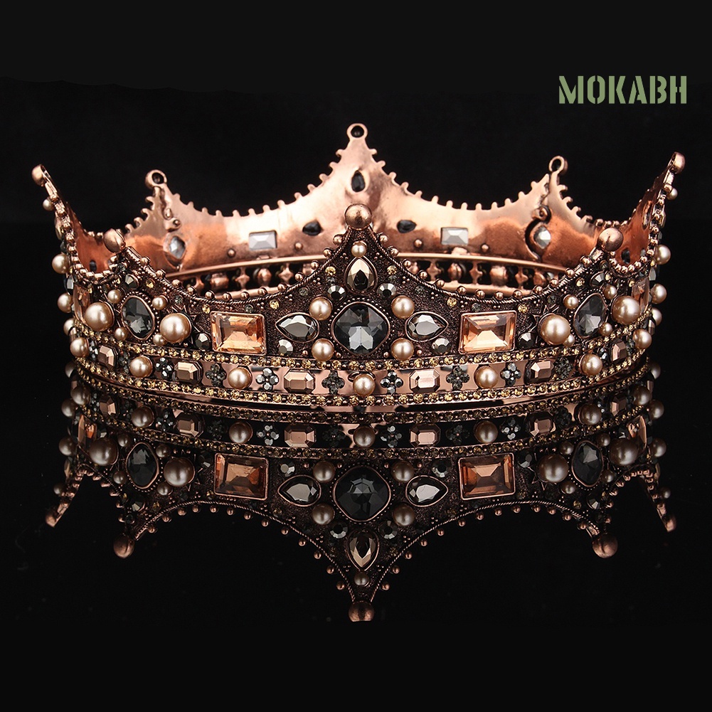 Cài Tóc Hình Vương Miện Nữ Hoàng Phong Cách Baroque Cổ Điển