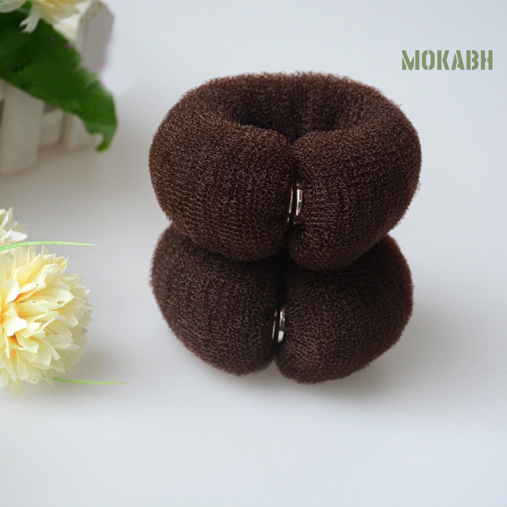 Kẹp Tóc Hình Bánh Donut Bằng Chất Liệu Nylon Dùng Tạo Kiểu Tóc Cho Nữ