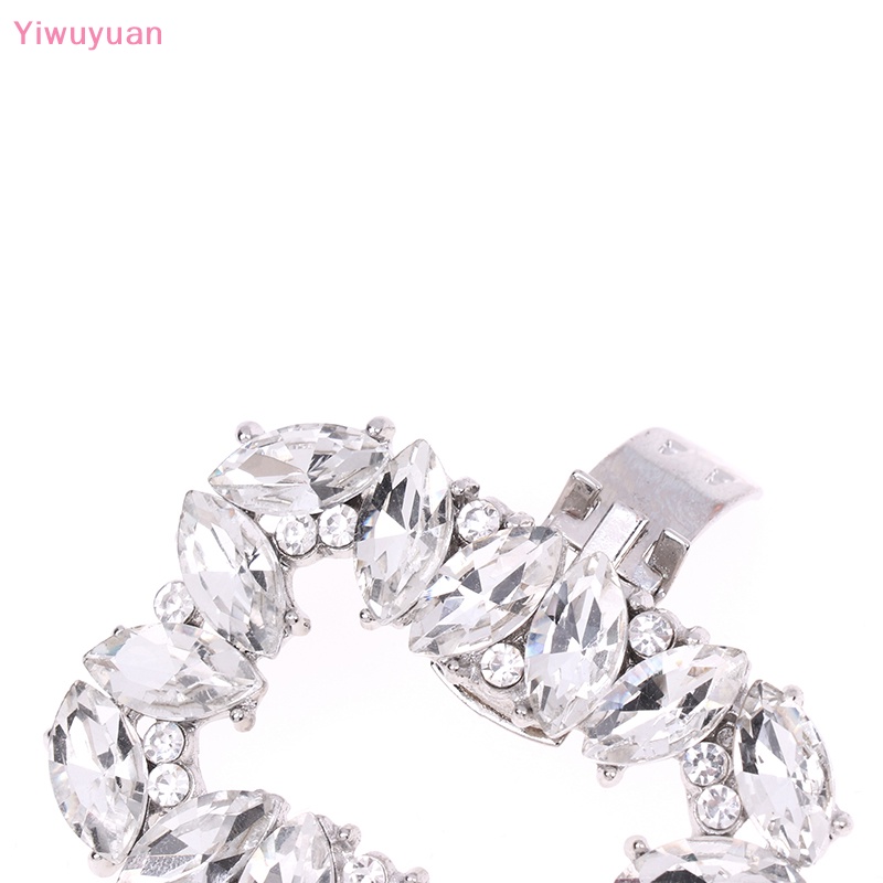 1 Kẹp Giày Cao Gót Đính Pha Lê Mới Cho Cô Dâu