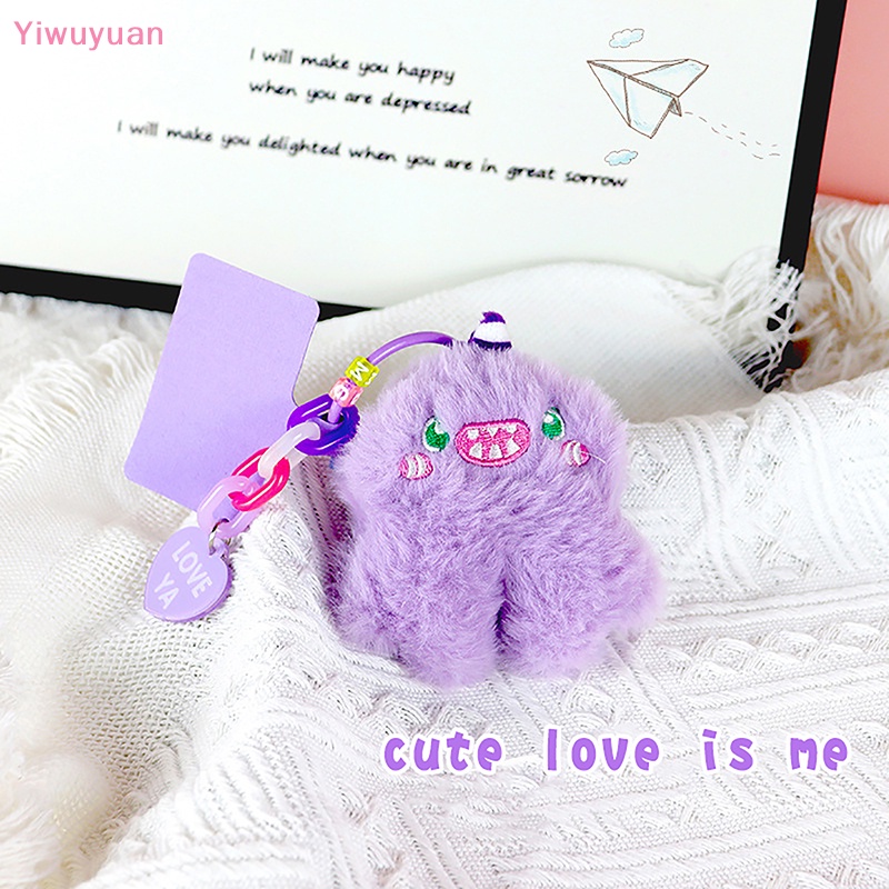 < Yiwuyuan > Móc Khóa Điện Thoại / Móc Khóa Hình Kỳ Lân Nhồi Bông Trang Trí Ba Lô / Ô Tô Mới