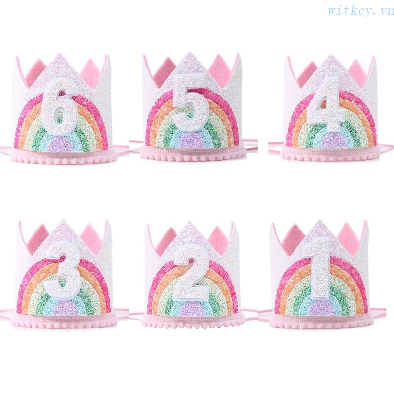 Mũ Sinh Nhật Hình Vương Miện Có Thể Điều Chỉnh Kích Cỡ Cho Bé Trai / Gái