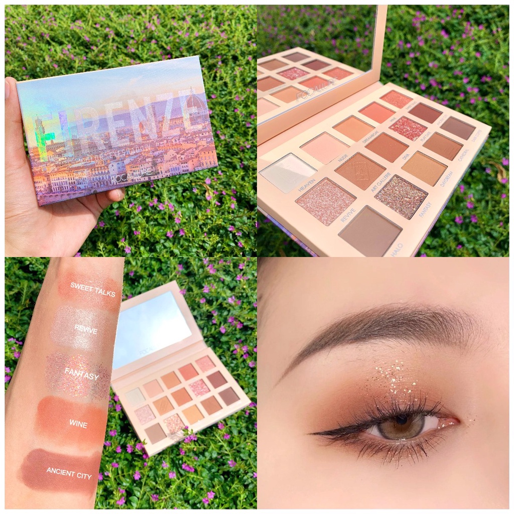 15  bảng phấn mắt màu tông da trang điểm màu tự nhiên cho mắt lâu trôi Nude Lâu Trôi