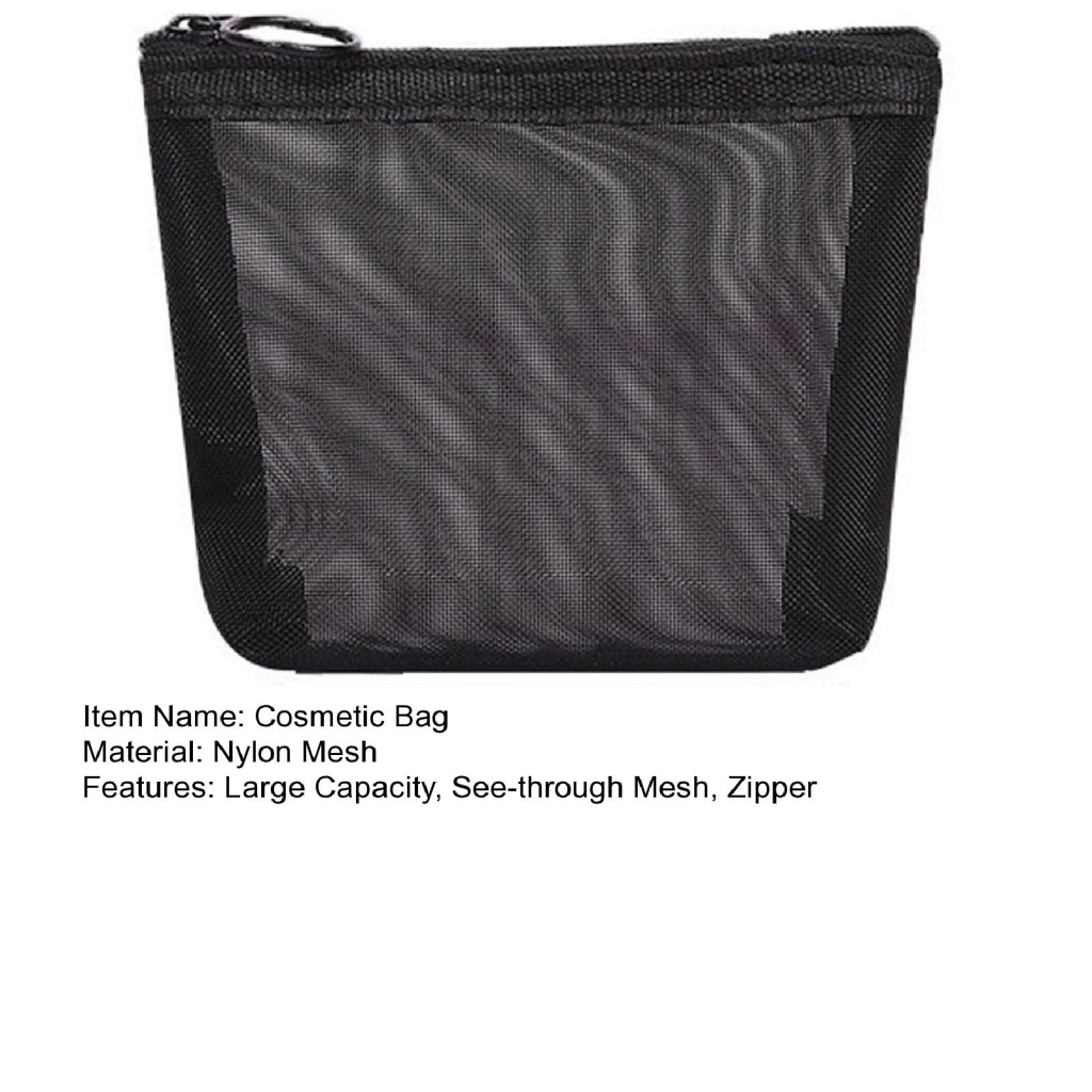 Wishmart.tw Túi Đựng Mỹ Phẩm Son Môi Bút Chì Kẻ Lông Mày Cầm Tay Thoáng Khí