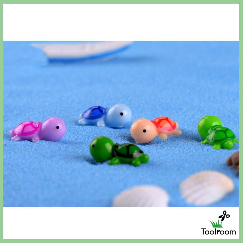 Set 5 Mô Hình Rùa Mini Trang Trí Tiểu Cảnh Sân Vườn