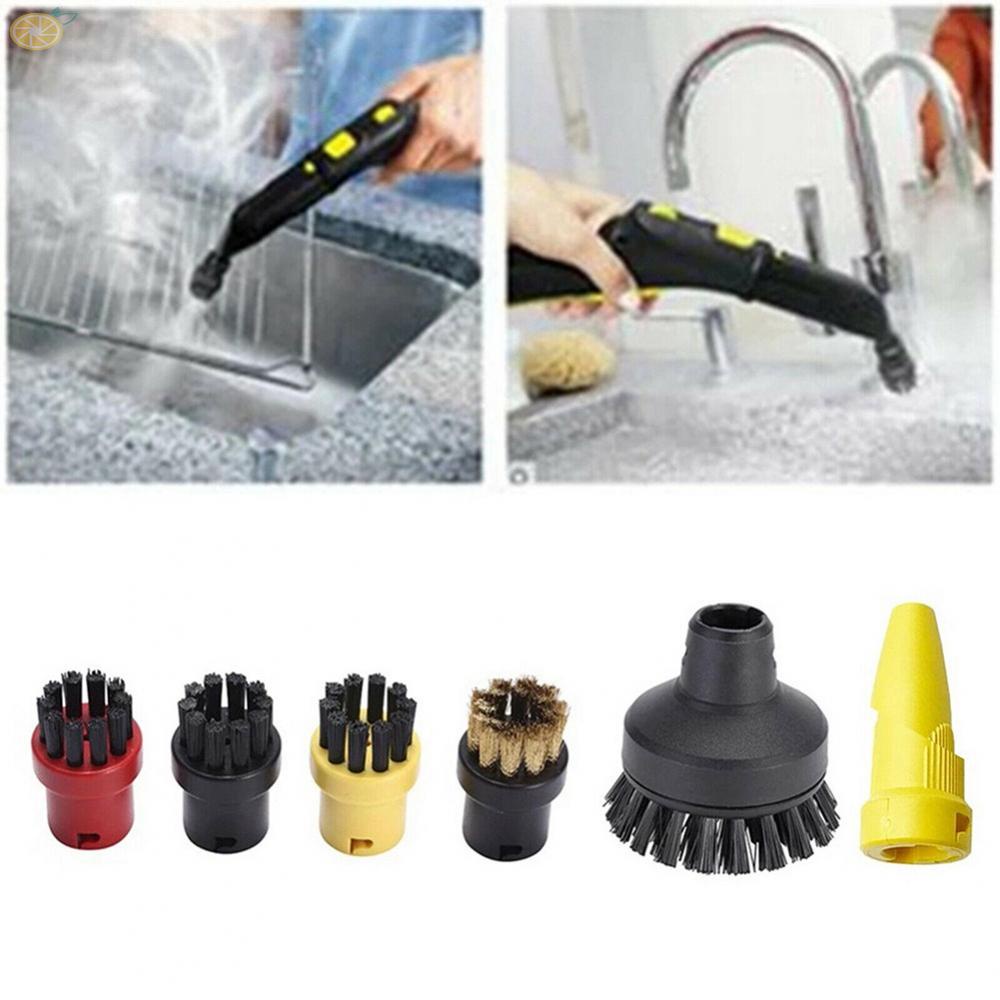 【VARSTR】6PCS/Set Round Brushes Nozzle For Karcher SC1 SC2 SC3 SC4 Steam Cleaner Parts AU