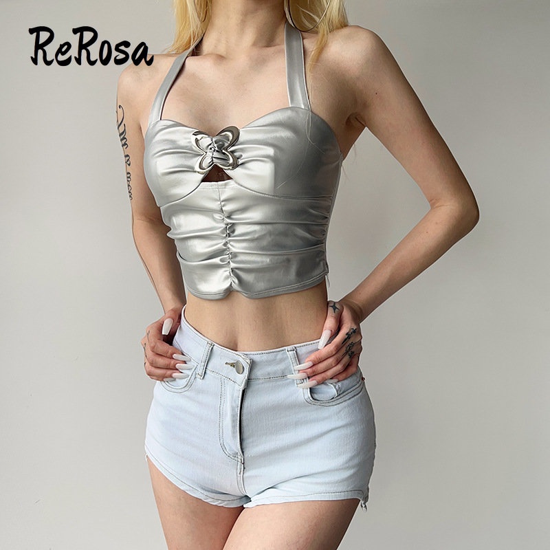 Áo Hai Dây Màu Trơn Họa Tiết Bươm Bướm Thời Trang 2023 Quyến Rũ Cho Nữ