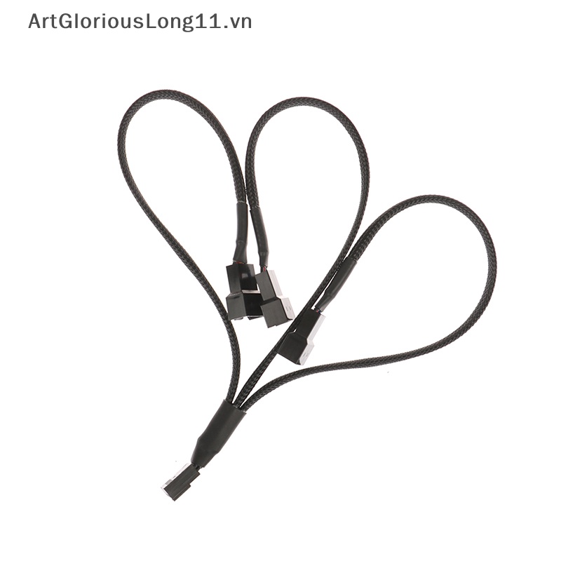 Cáp Nối Dài Quạt Máy Tính 4pin PWM 4pin Sang 3 Chiều Hình Chữ Y