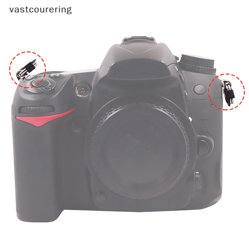 1 Cặp Vòng Khóa Tam Giác Bằng Kim Loại Cho Dây Đeo Máy Ảnh Slr