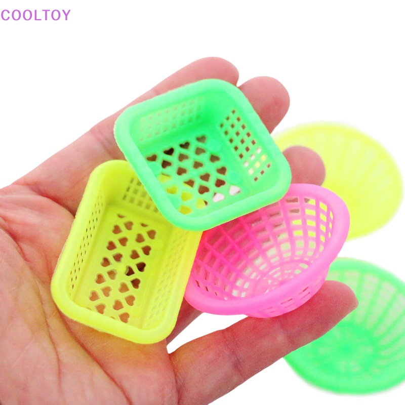 Set 3 Rổ Đựng Trái Cây / Rau Củ Quả Tỉ Lệ 1: 12 Trang Trí Nhà Búp Bê