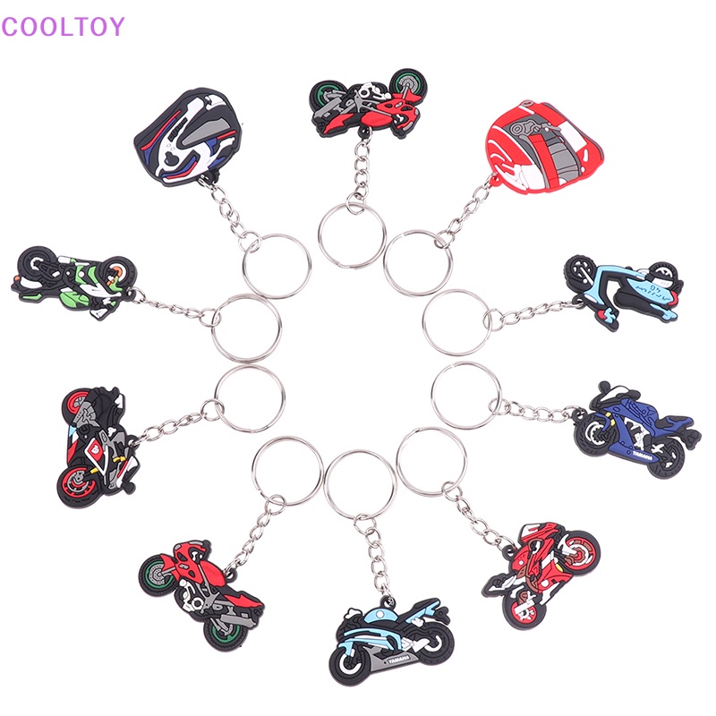 Set 5 Móc Chìa Khóa Bằng PVC Họa Tiết Hoạt Hình Dễ Thương