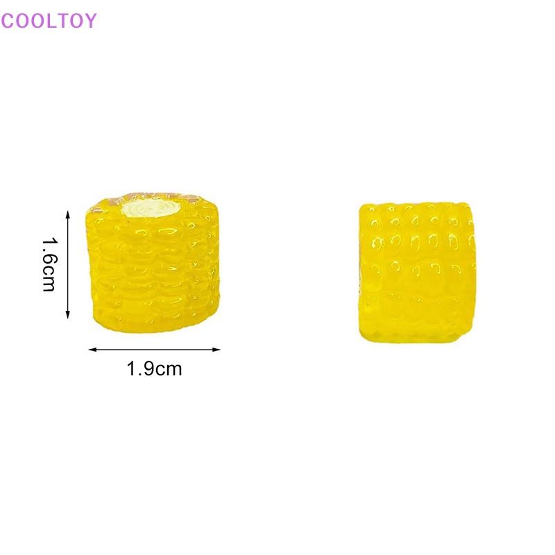 Cooltoy Bộ 5 Cái Bông Tai Đồ Chơi Hạt Bắp Ba Chiều Bằng Nhựa Phát Sáng Trong Mờ DIY Sáng Tạo Có Kẹp Tóc / Móc Khóa / Điện
