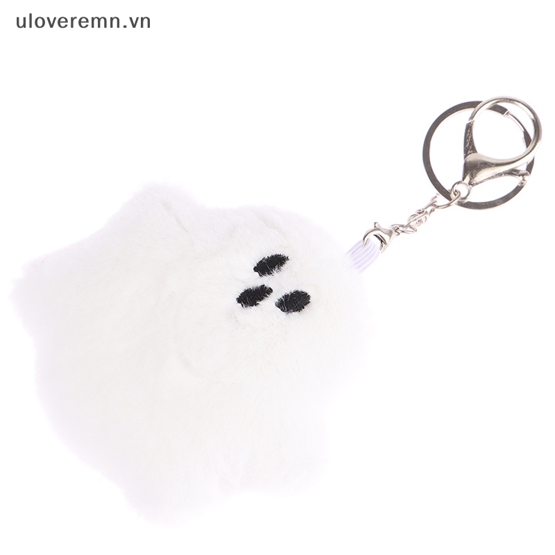 Móc Khóa Hình Ma Nhồi Bông Mềm Mại Dễ Thương