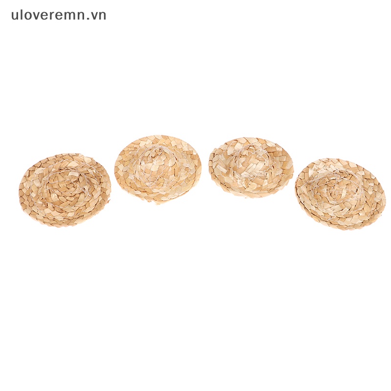 Bộ 2 Nón Rơm Mini Xinh Xắn Cho Nhà Búp Bê 5.5cm