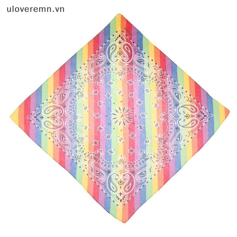 Khăn Choàng Cổ / Cà Vạt Bandana Hình Vuông Chất Liệu Cotton 6 Màu 55cm