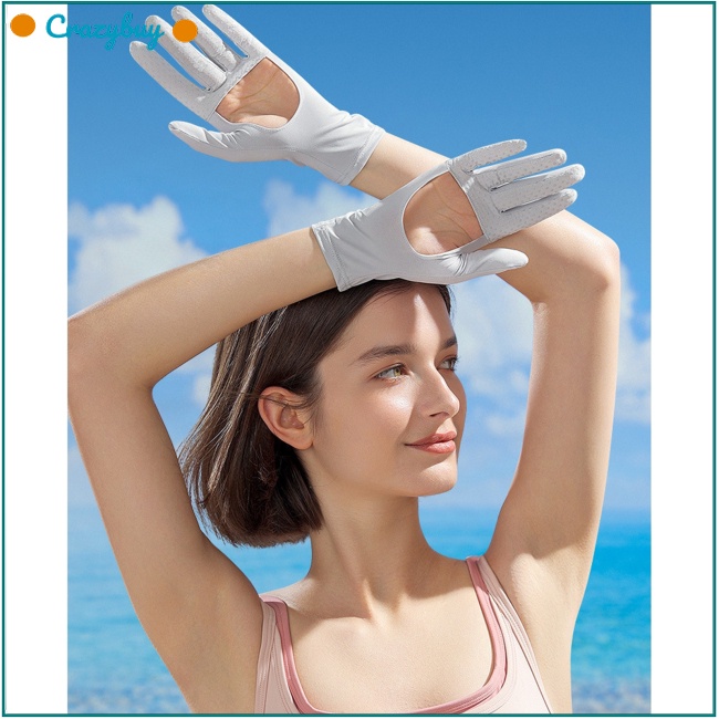 Găng Tay Chống Nắng CR XG72 Thiết Kế Rỗng Nhẹ Thoáng Khí Chống Trượt Thời Trang Mùa Hè