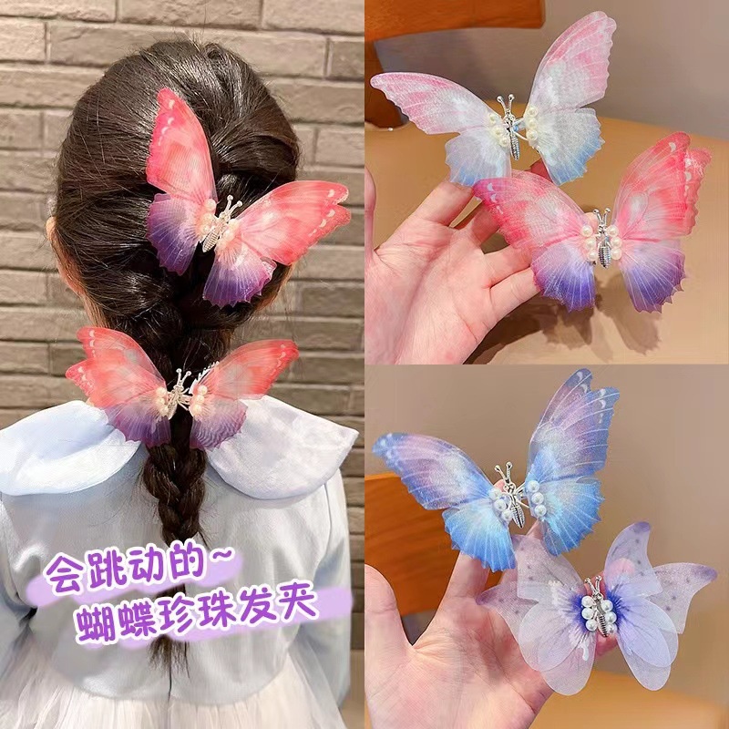 Kẹp Tóc Hình Bướm Dễ Thương Cho Bé Gái