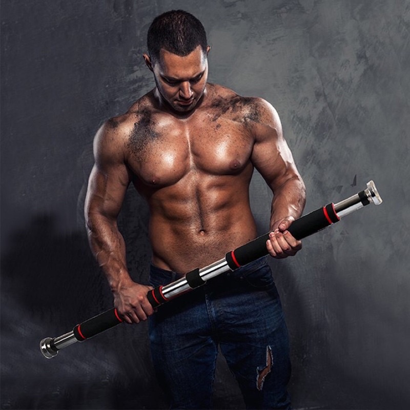 Thanh sà tập cây hít xà đơn treo gắn ngang tường cửa 63-150cm đa năng tại trong nhà ngoài trời tập gym thể thao welike