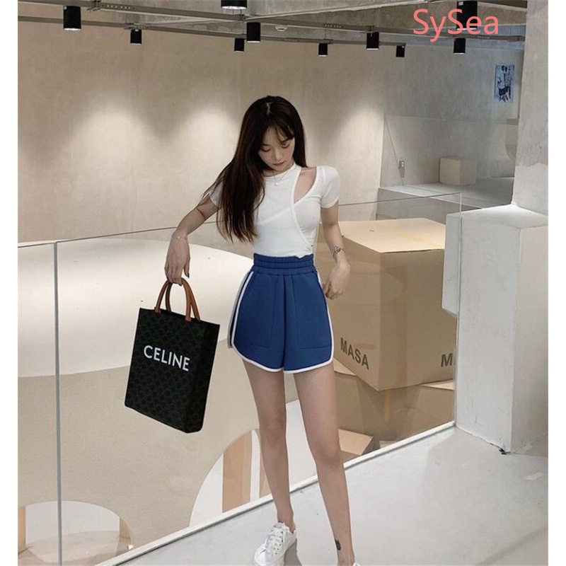 Áo Kiểu Trễ Vai Dáng Ôm Thời Trang Mùa Hè Phong Cách Hàn Quốc Quyến Rũ Cho Nữ