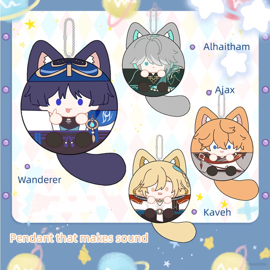 Sy2 Genshin Va Chạm Wander Kaveh Nhồi Bông Móc Khóa Hoạt Hình Anime Ajax Tighnari Dễ Thương