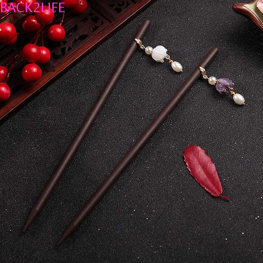 Trâm Cài Tóc Bằng Gỗ Phối Tua Rua Phong Cách Trung Hoa Cho Nữ 2life