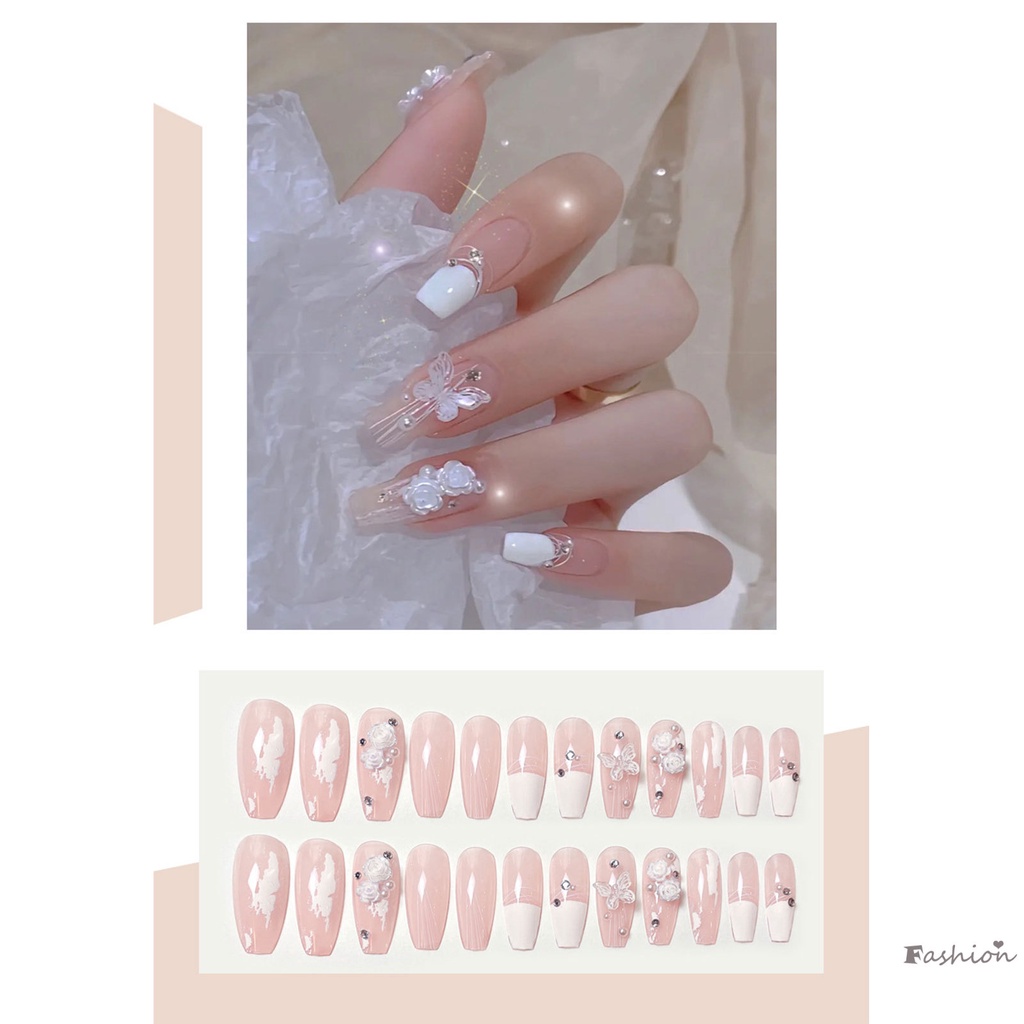 Móng Tay Giả Hình Vuông Dài Chất Liệu ABS Thân Thiện Với Môi Trường