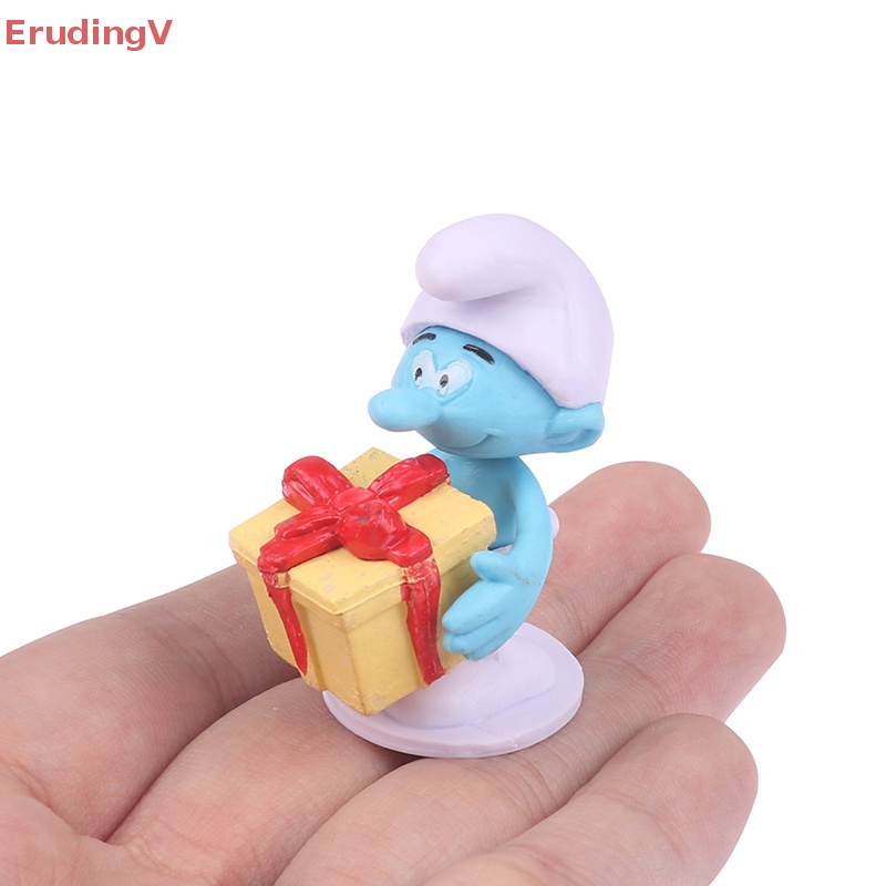 [ErudingV] Đồ Chơi Mô Hình Nhân Vật Hoạt Hình Smurfs PVC Trang Trí Bánh Kem [Mới] 12 Phong Cách