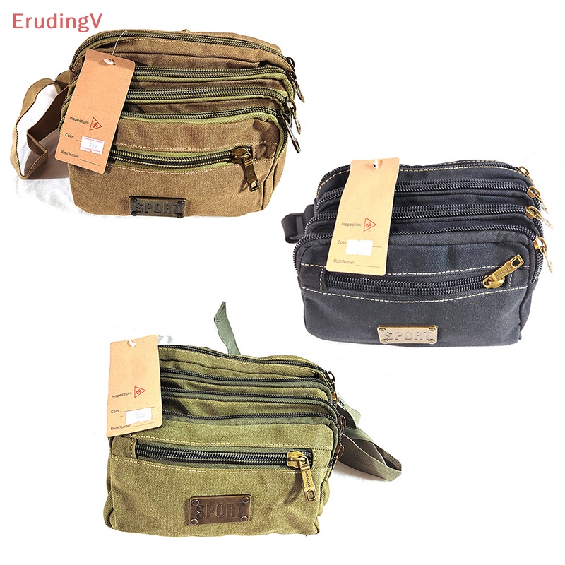 [ErudingV] Túi Đeo Hông Vải Canvas Chất Lượng Cao Đựng Điện Thoại Di Động Phong Cách Vintage Cho Nam [Mới]