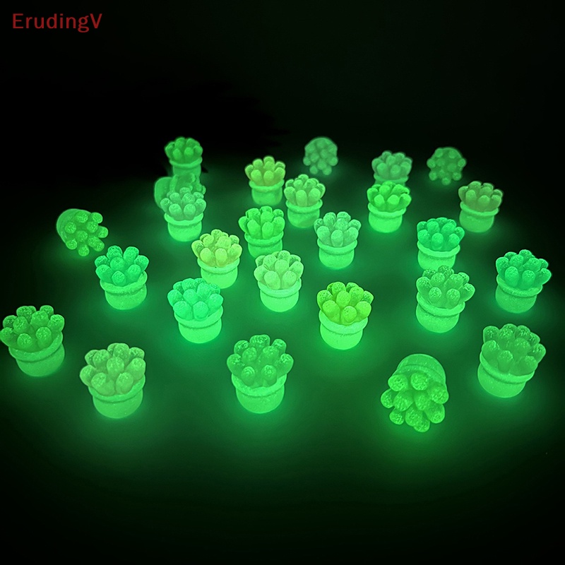 [ErudingV] Bộ 2 Sản Phẩm Trang Trí Xe Hơi Mini Bằng Nhựa Phát Quang