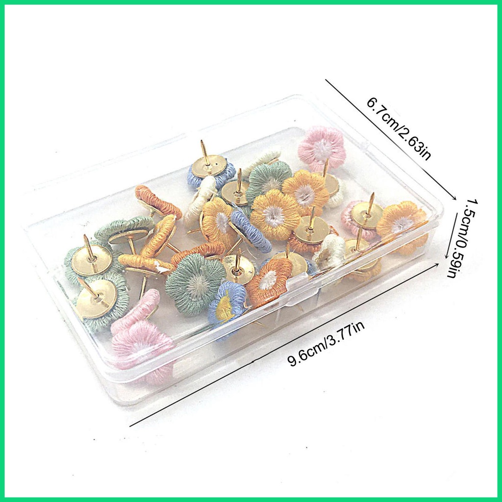 Bộ 30 Ghim Nhấn Trang Trí Hoa Văn Xinh Xắn