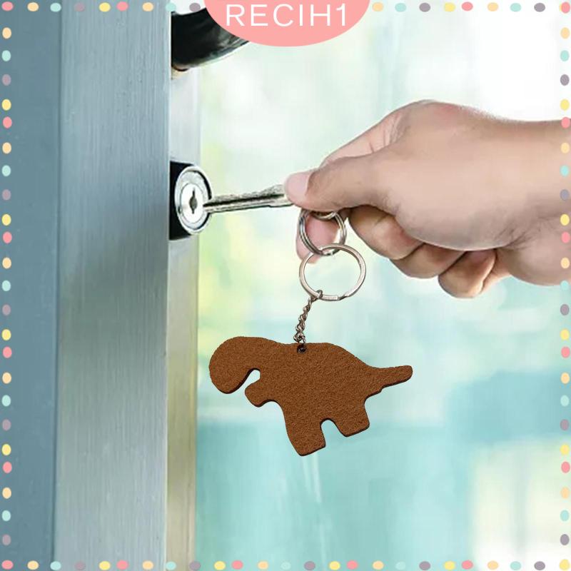 [Recih] Mặt Dây Chuyền Khủng Long Dino Trang Trí Túi Xách / Móc Khóa Thời Trang DIY