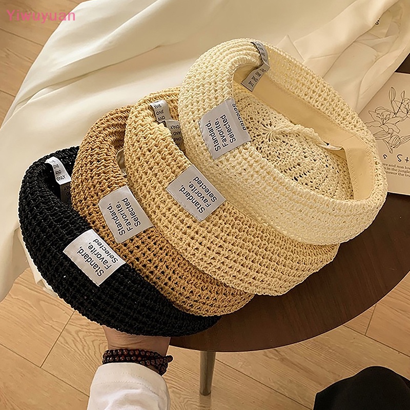 < Yiwuyuan > Mũ Beret Màu Trơn Phong Cách Họa Sĩ Vintage Thời Trang Xuân Hè Mới Cho Nam Và Nữ