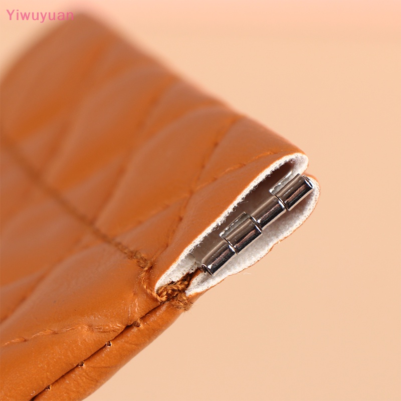 < Yiwuyuan > Túi Đựng Mắt Kính Bằng Da PVC Mềm Chống Nước Có Khóa Lò Xo Đựng Tiền Xu al Mới