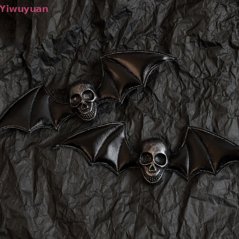 Kẹp Tóc Kim Loại Hình Đầu Lâu Phong Cách Gothic Lolita Mới