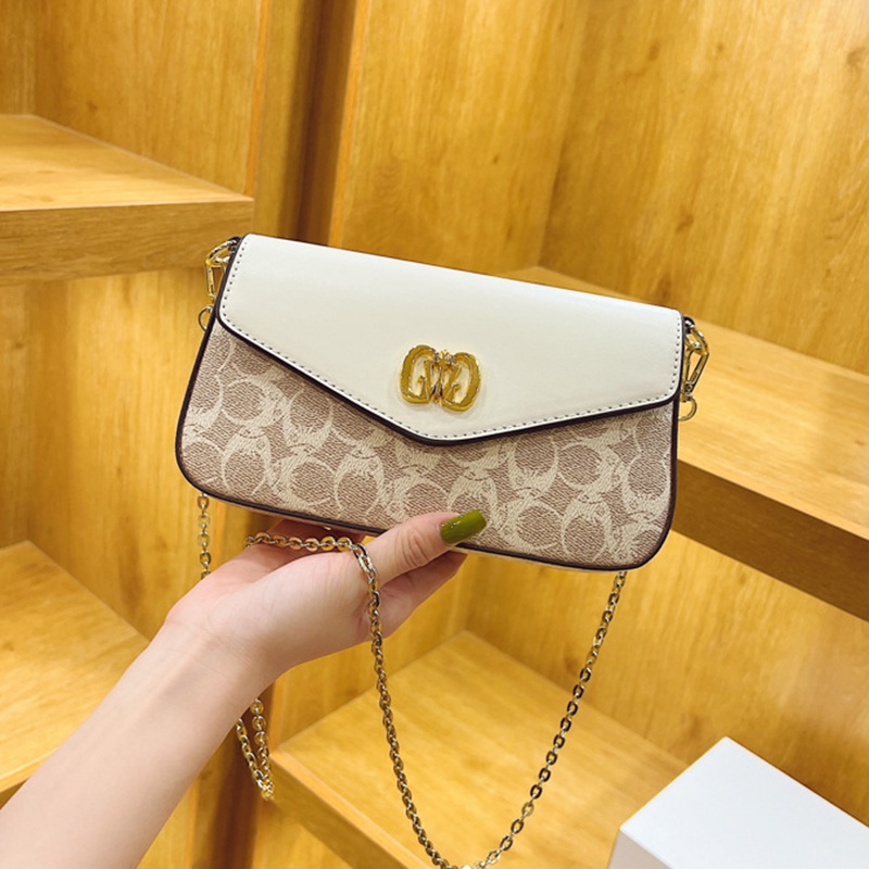 Túi Đeo Chéo Dây Xích Dáng Vuông Phong Cách Phương Tây Cổ Điển Cho Nữ