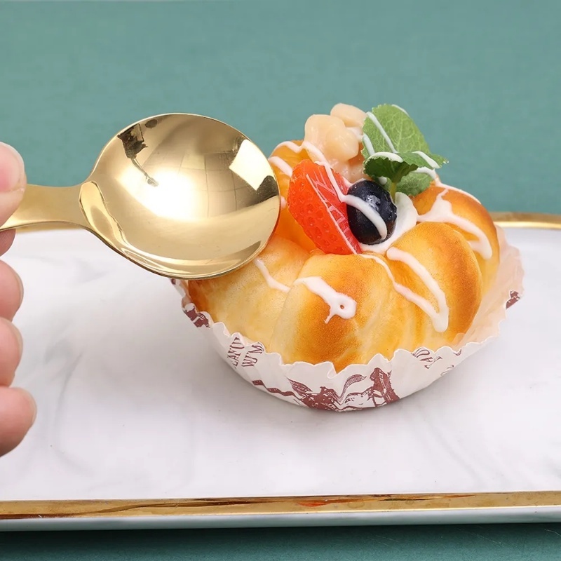 Muỗng Mini Bằng Thép Không Gỉ Dễ Thương Tiện Dụng Cho Nhà Bếp