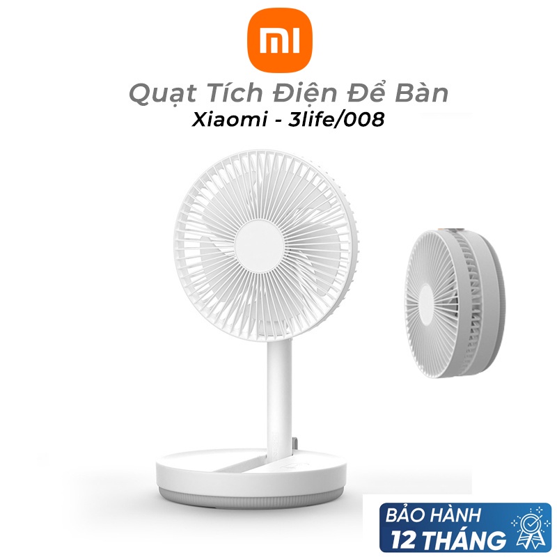 Quạt tích điện 3Life 008- 8000mAh/ Quạt tích điện Aisolove F5P Max 10000mah / Mi-lux F188, Pin 8000m