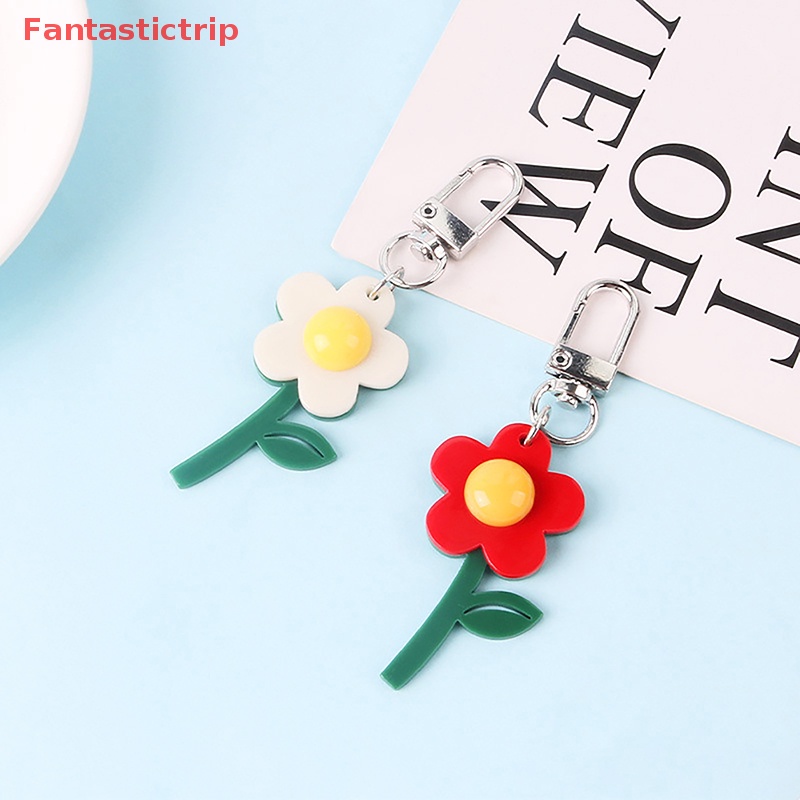 [Fantastictrip] Móc Khóa Hình Bông Hoa Tối Giản Ngọt Ngào Cho Nữ