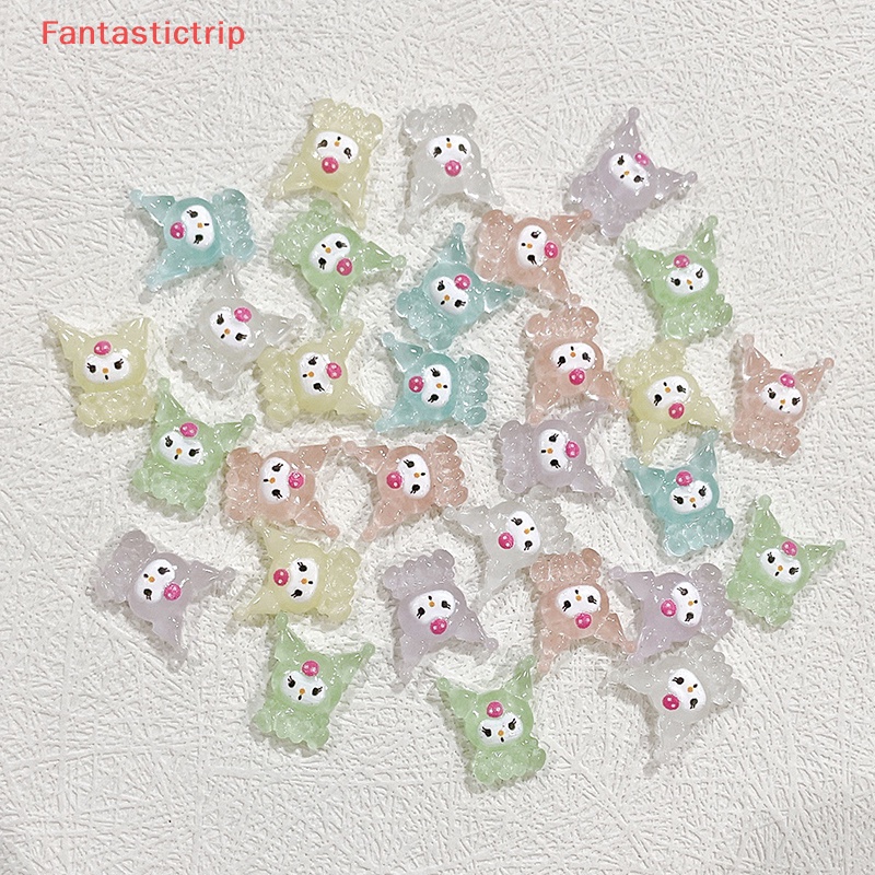 Set 10 Phụ Kiện Trang Trí Móng Tay Nghệ Thuật Trong Suốt 3D DIY Mới