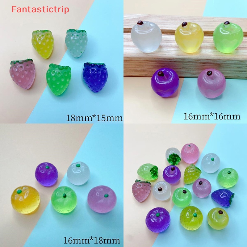 Set 5 Trái Cây Nhựa Phát Quang Dùng Để Trang Trí Diy Mới