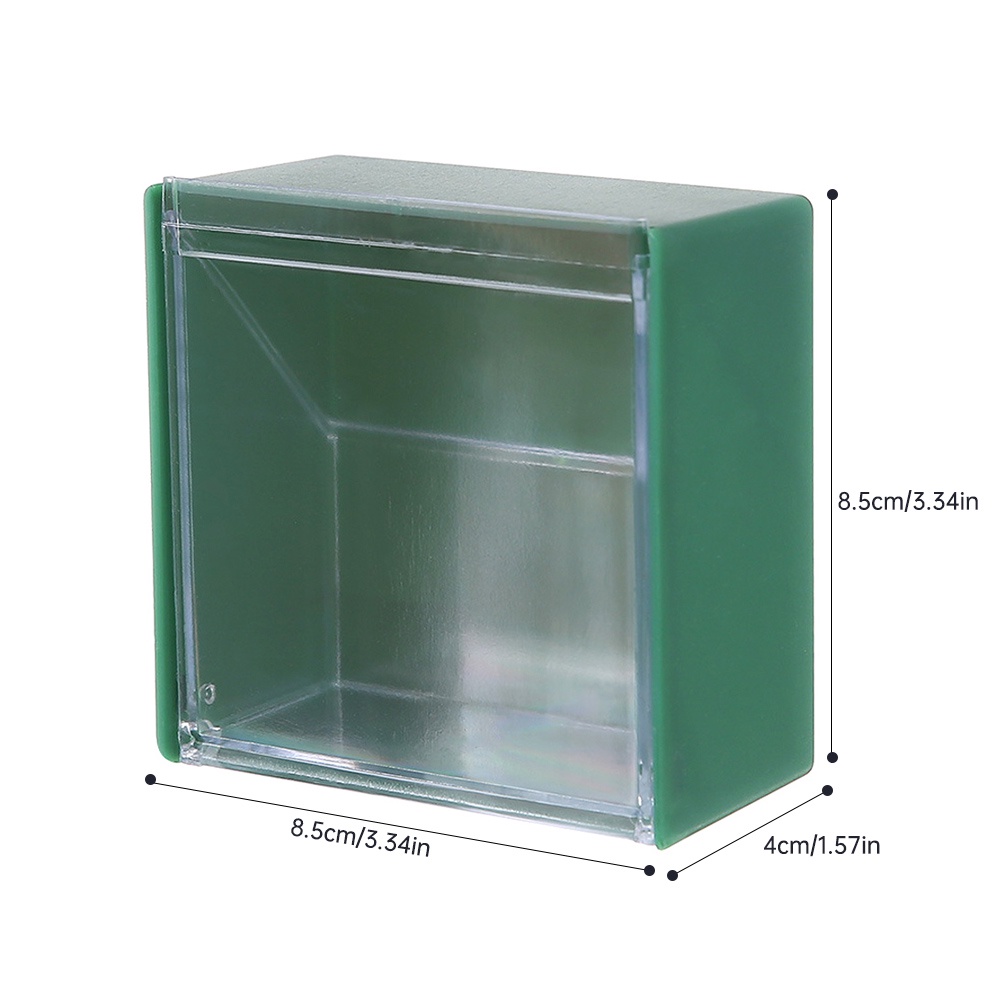 Hộp Giá Đỡ Bông Ngoáy Tai / Tăm Bông Bằng Nhựa Gắn Tường Chống Bụi Tiện Dụng