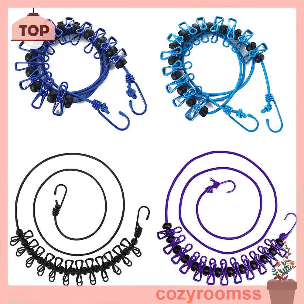 Dây Phơi Quần Áo Kèm 12 Kẹp Chống Trượt