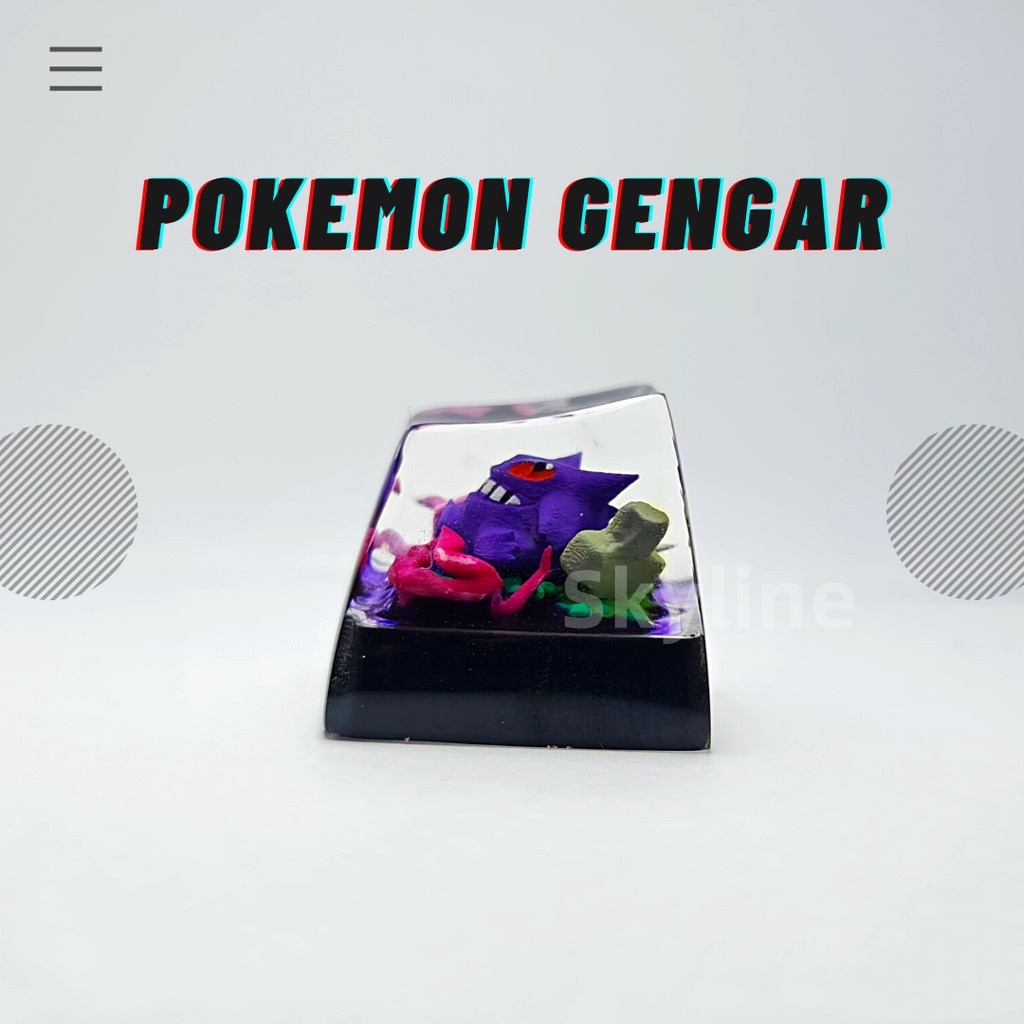 Nút Bàn Phím Artisan - Gengar Artisan Bằng Nhựa Resin Tùy Chỉnh Cá Tính Cho Bàn Phím Cơ Chơi Game