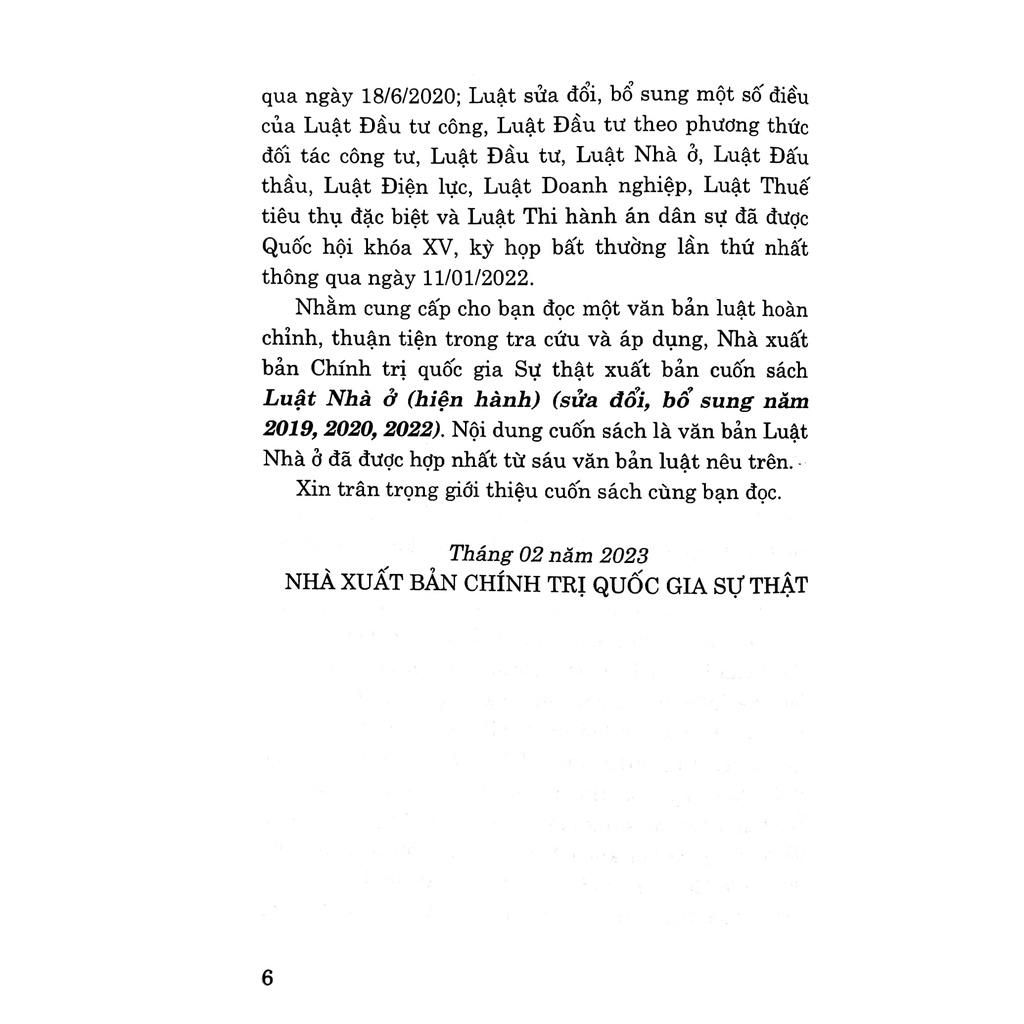 Sách Luật Nhà Ở