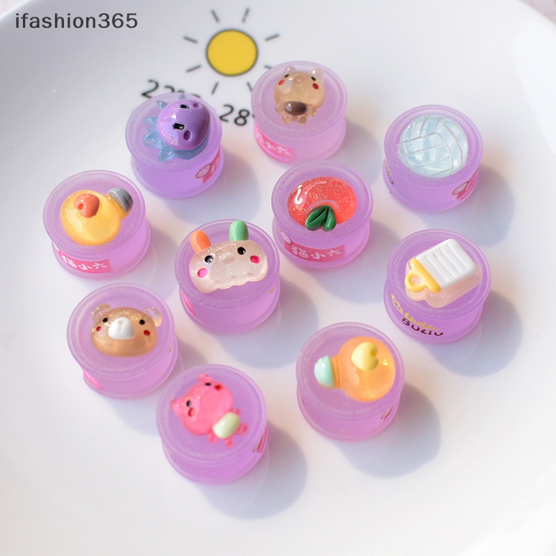 Set 10 Hộp Nhựa Phát Quang Họa Tiết Hoạt Hình Làm Trang Sức Diy ifashion365