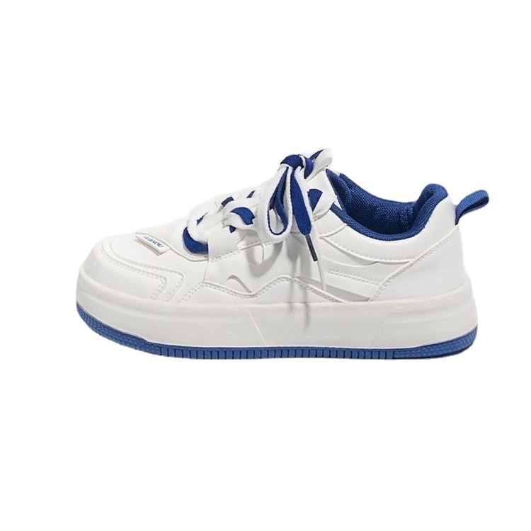 Giày Thể Thao Đế Dày Màu Trắng Xanh Phong Cách Hàn Quốc Thời Trang Cho Nữ